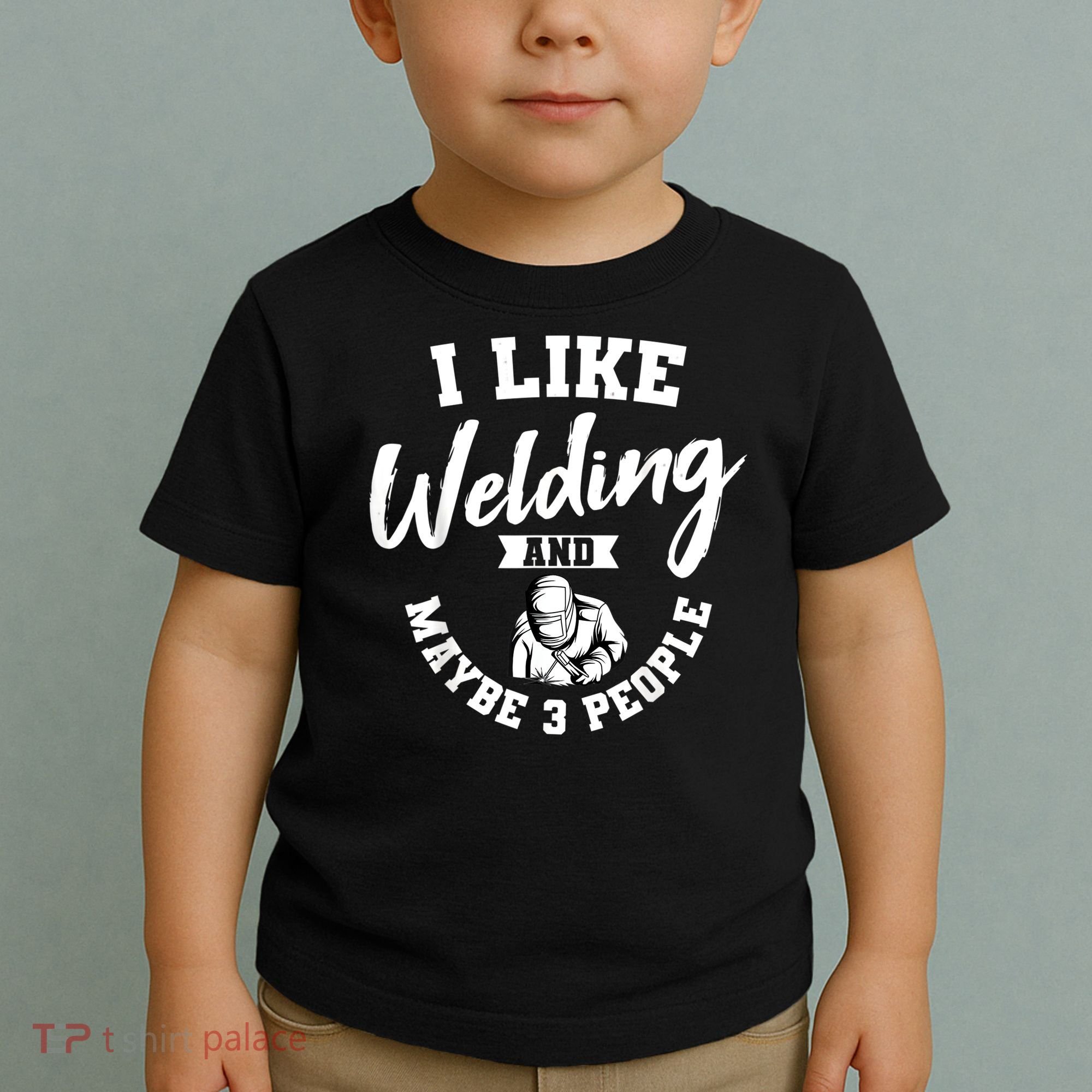 Welding Lover Welder Helmet Metal FabricationFusing MIG Arc Toddler T-Shirt