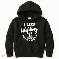 Welding Lover Welder Helmet Metal FabricationFusing MIG Arc Kids Hoodie thumb 0