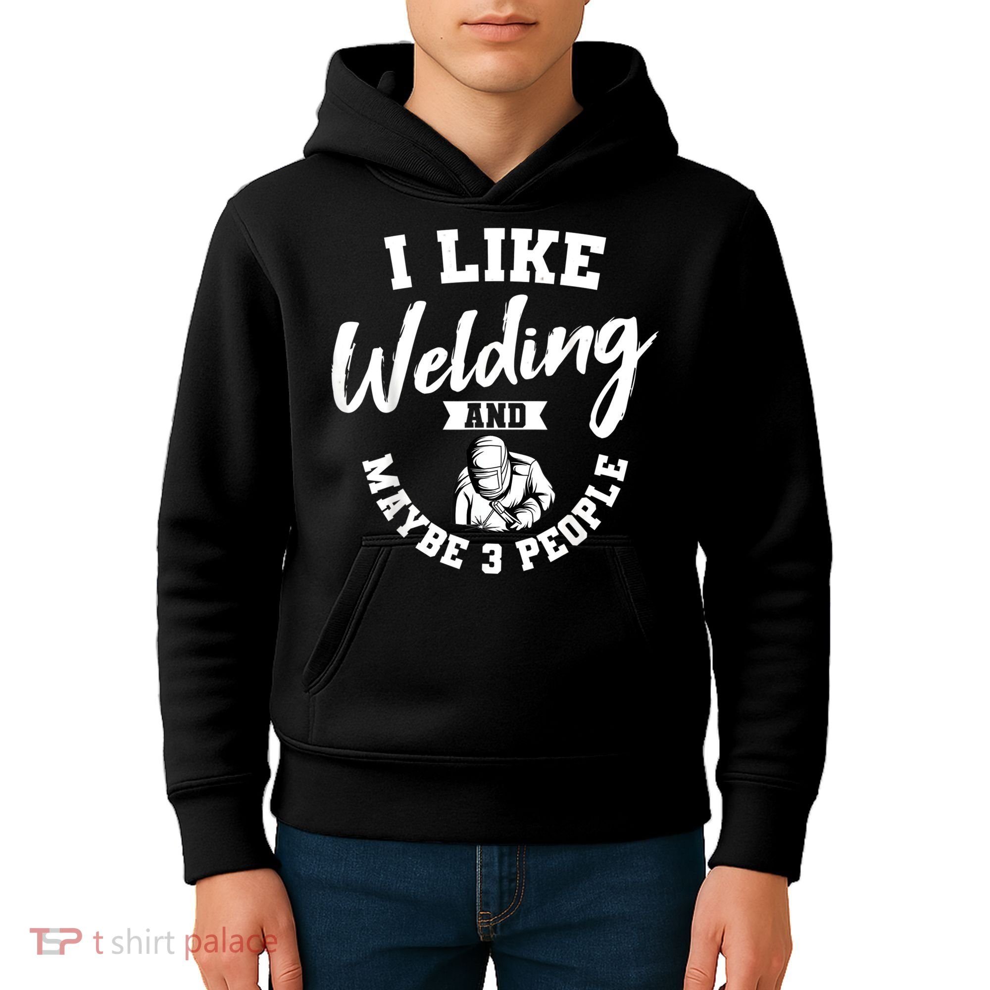 Welding Lover Welder Helmet Metal FabricationFusing MIG Arc Kids Hoodie