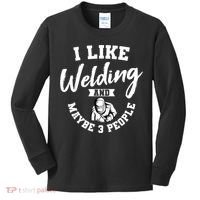 Welding Lover Welder Helmet Metal FabricationFusing MIG Arc Kids Long Sleeve Shirt thumb 0