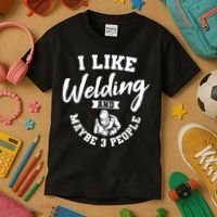 Welding Lover Welder Helmet Metal FabricationFusing MIG Arc Kids T-Shirt thumb 3