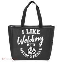 Welding Lover Welder Helmet Metal FabricationFusing MIG Arc Tote Bag thumb 0