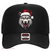 Wolf Lover Xmas Holiday Santa Wolf Christmas Hat thumb 0