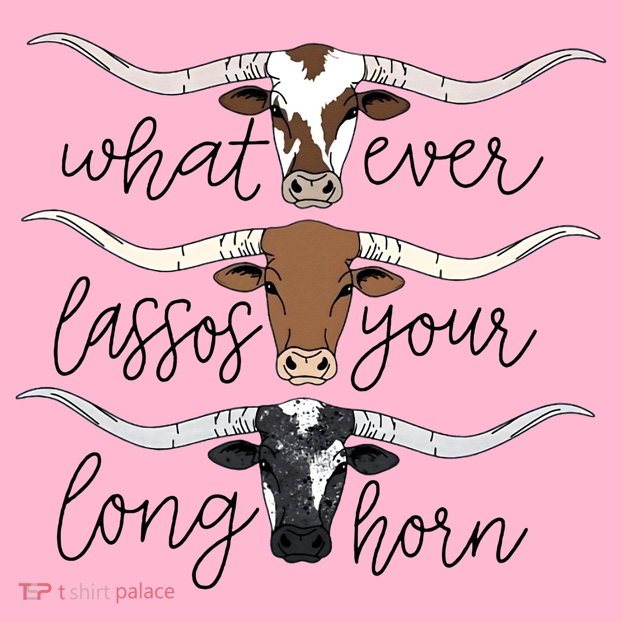 Whatever Lassos Your Longhorn Country Cow Farm Gift Coaster
