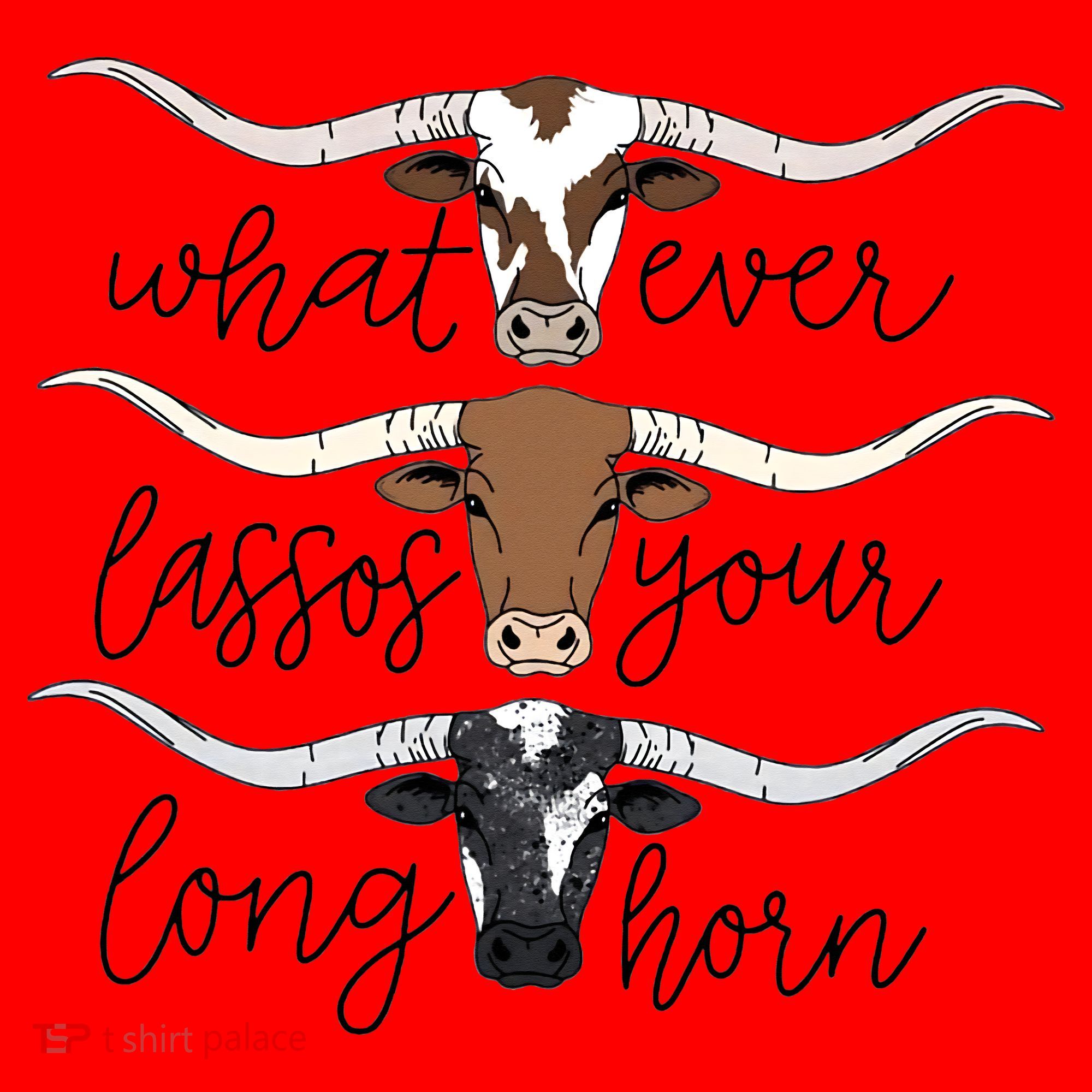 Whatever Lassos Your Longhorn Country Cow Farm Gift Santa Hat