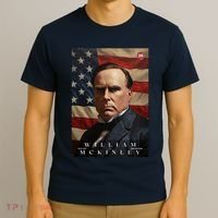 William Mckinley 25th President Of The United States Portrait T-Shirt thumb 3