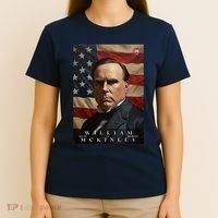 William Mckinley 25th President Of The United States Portrait T-Shirt thumb 4