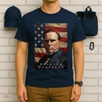 William Mckinley 25th President Of The United States Portrait T-Shirt thumb 6