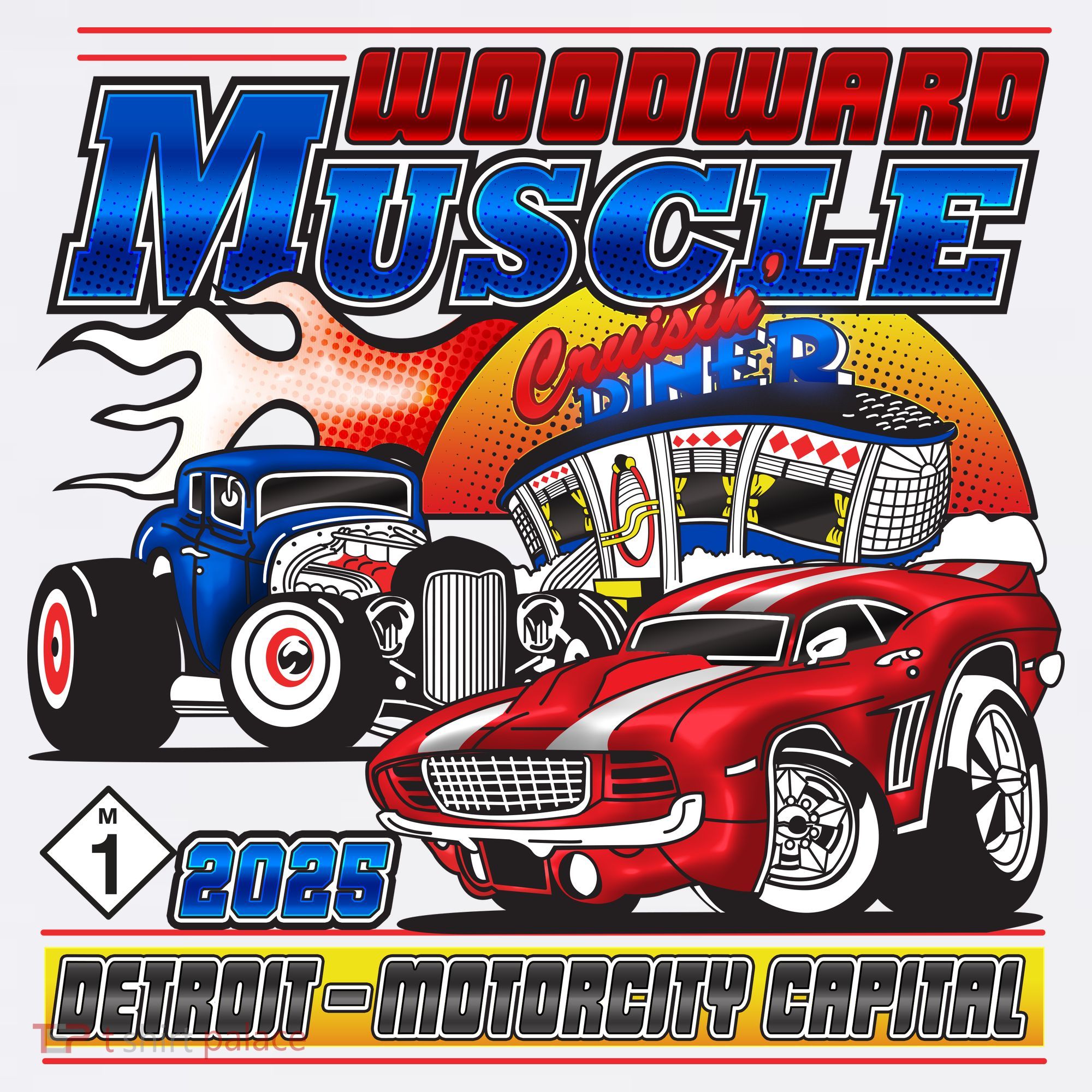 Woodward Muscle 2025 Detroit Motorcity Capital Women's Tank Top