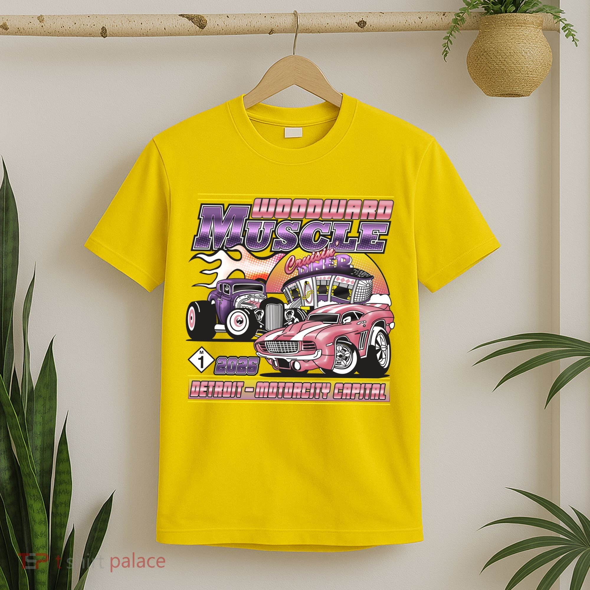 Woodward Muscle 2025 Detroit Motorcity Capital T-Shirt