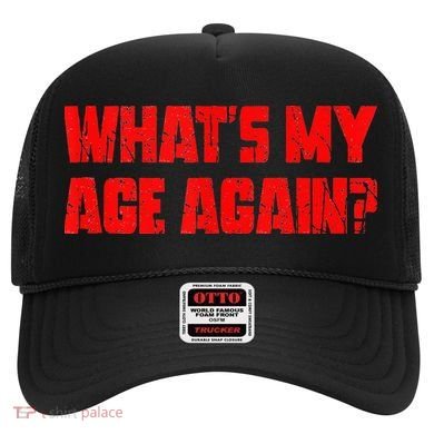 Whats My Age Again Funny Punk Hat