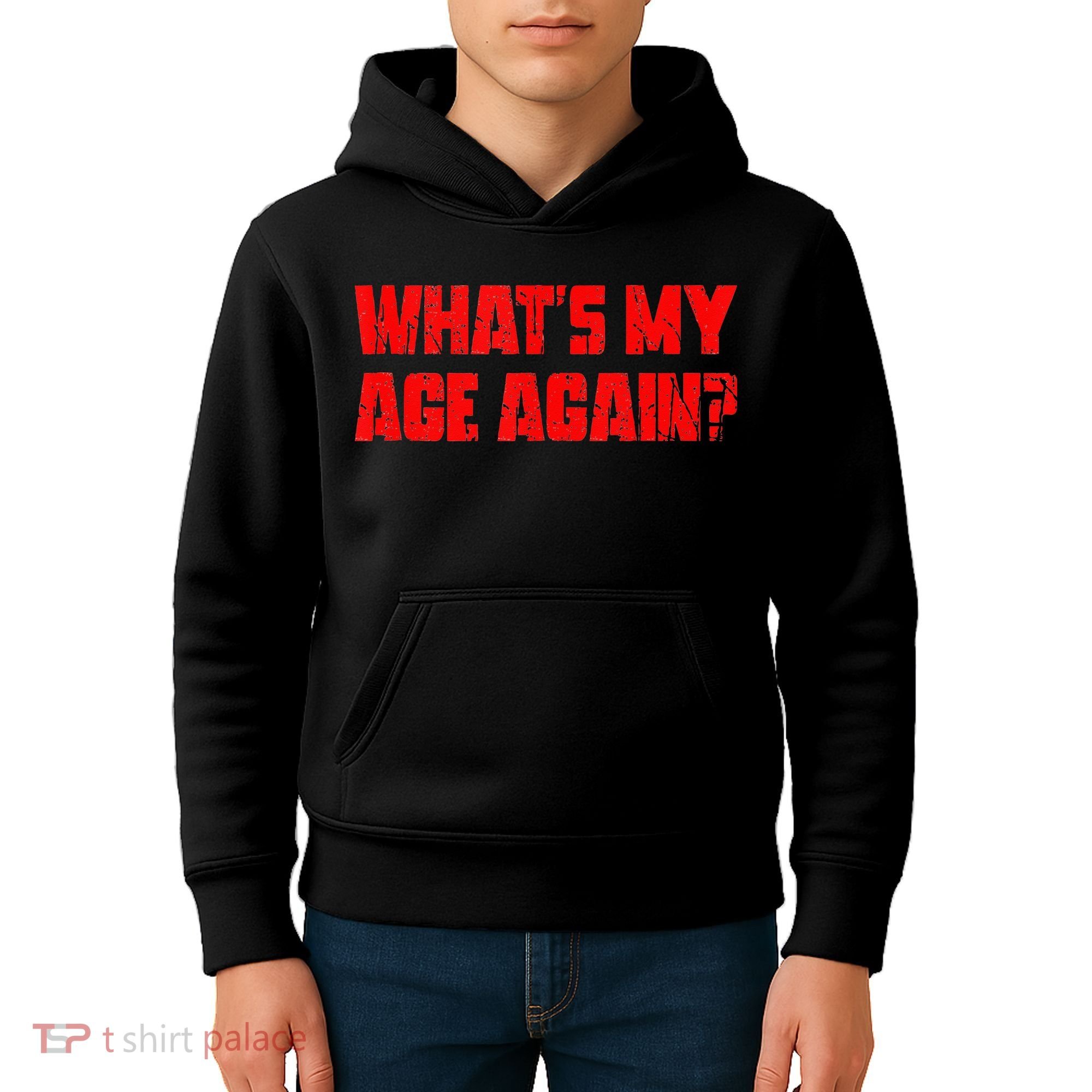Whats My Age Again Funny Punk Kids Hoodie