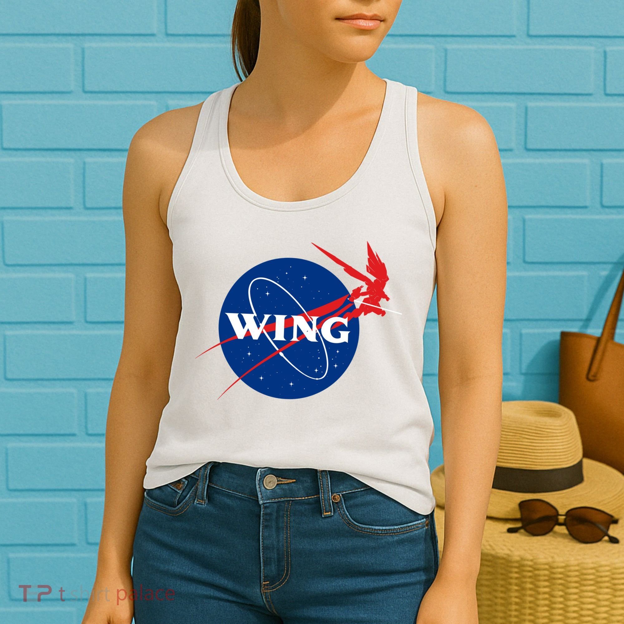 Wing Mecha Aeronautics And Colony Administration  Women's Tank Top