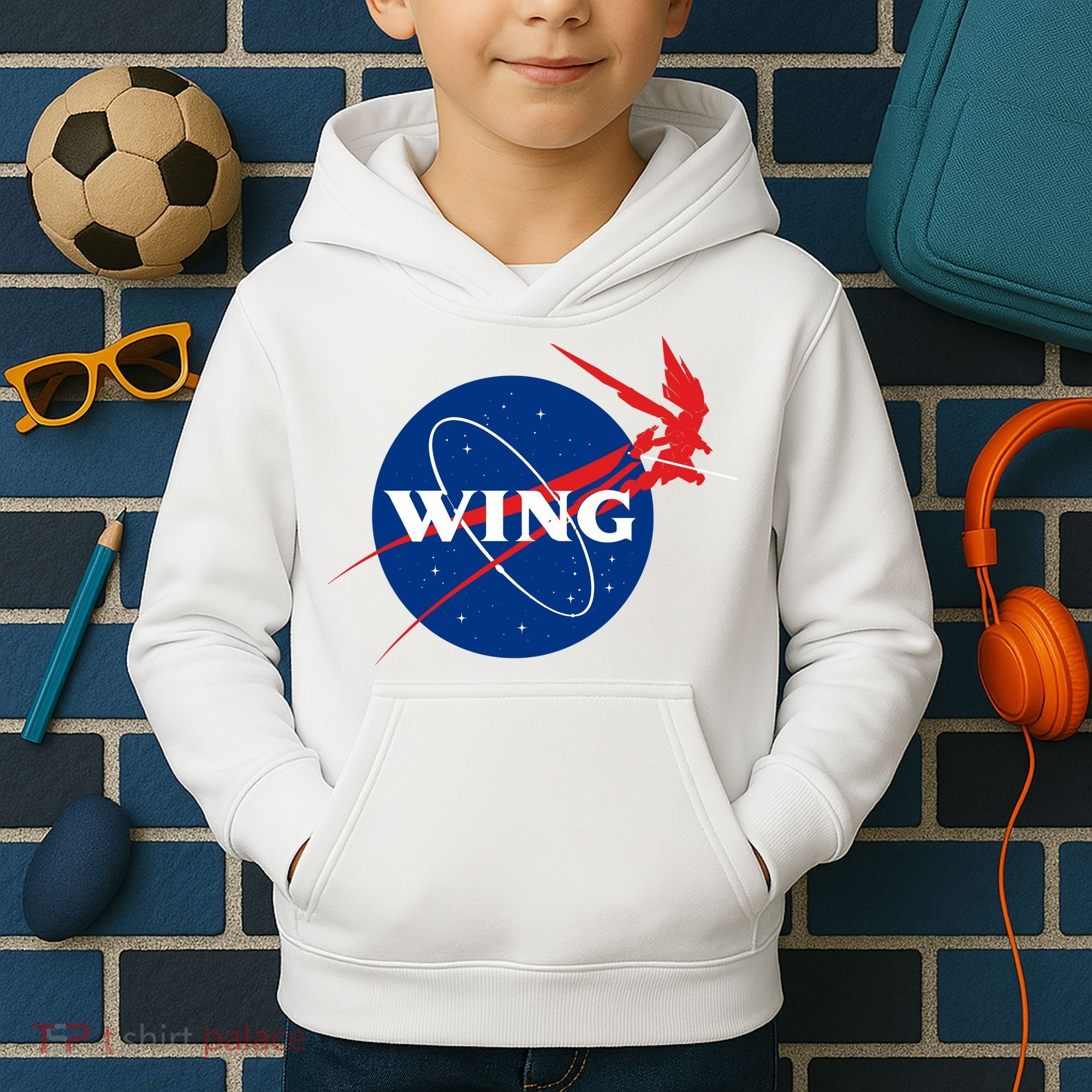 Wing Mecha Aeronautics And Colony Administration  Kids Hoodie