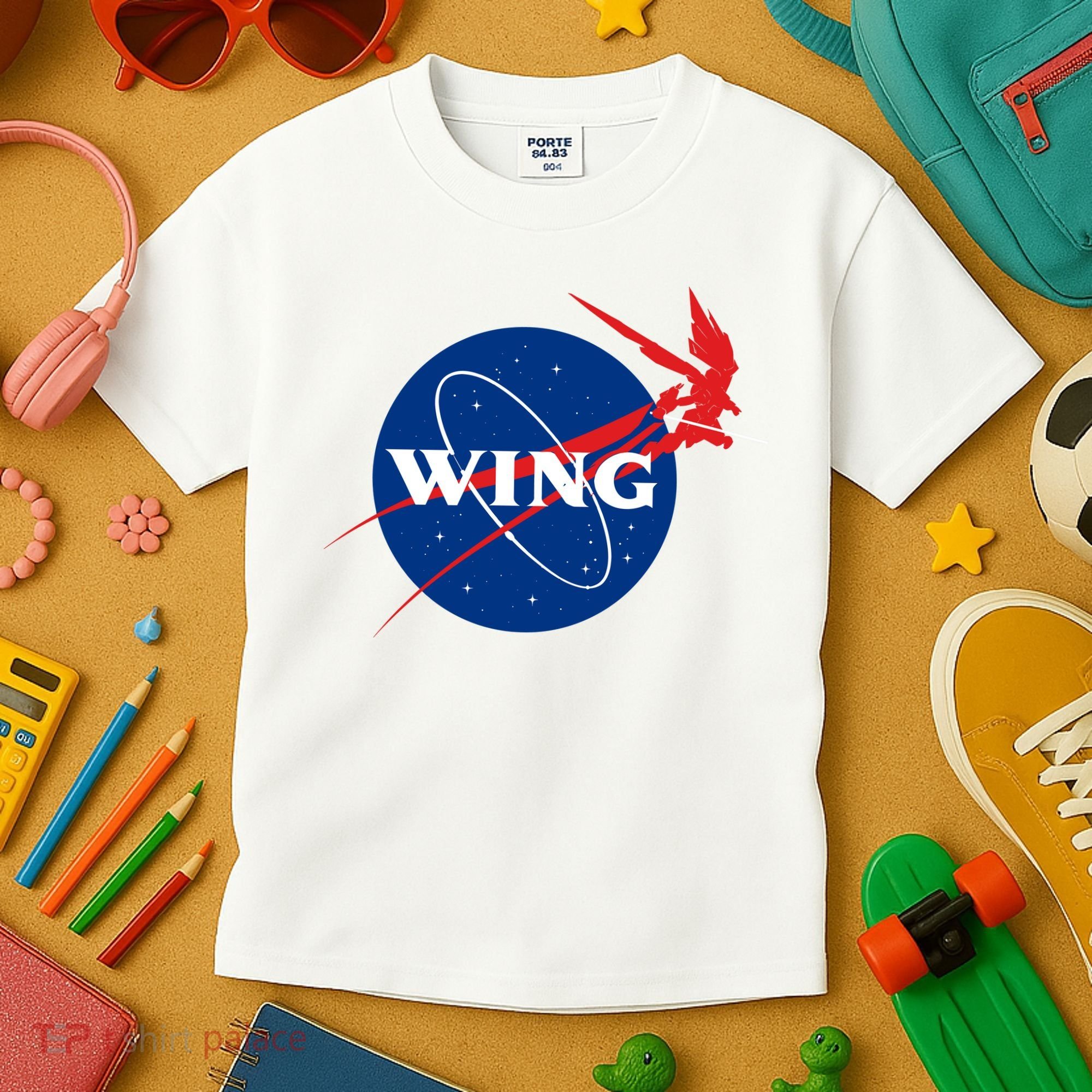 Wing Mecha Aeronautics And Colony Administration  Kids T-Shirt