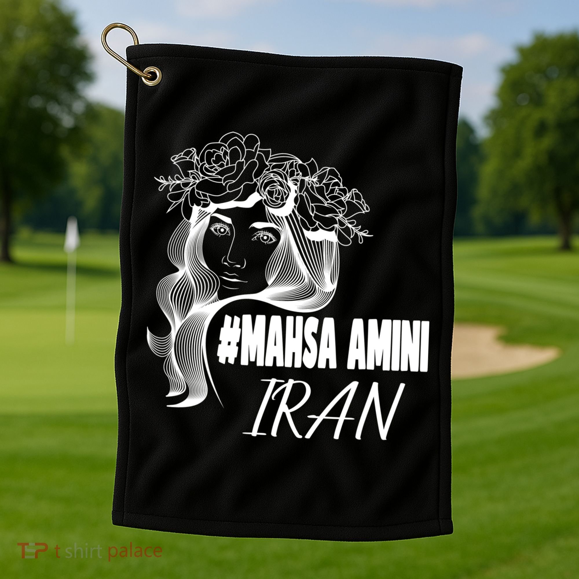 Womens Mahsa Amini Iran #MAHSAAMINI, Iran, #Mahsa_amini Golf Towel