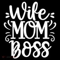 Wife Mom Boss Funny Gift Women's Hoodie thumb 2