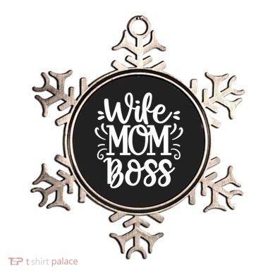 Wife Mom Boss Funny Gift Ornament