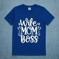 Wife Mom Boss Funny Gift T-Shirt thumb 5