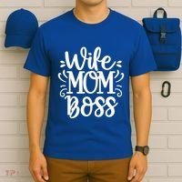 Wife Mom Boss Funny Gift T-Shirt thumb 6