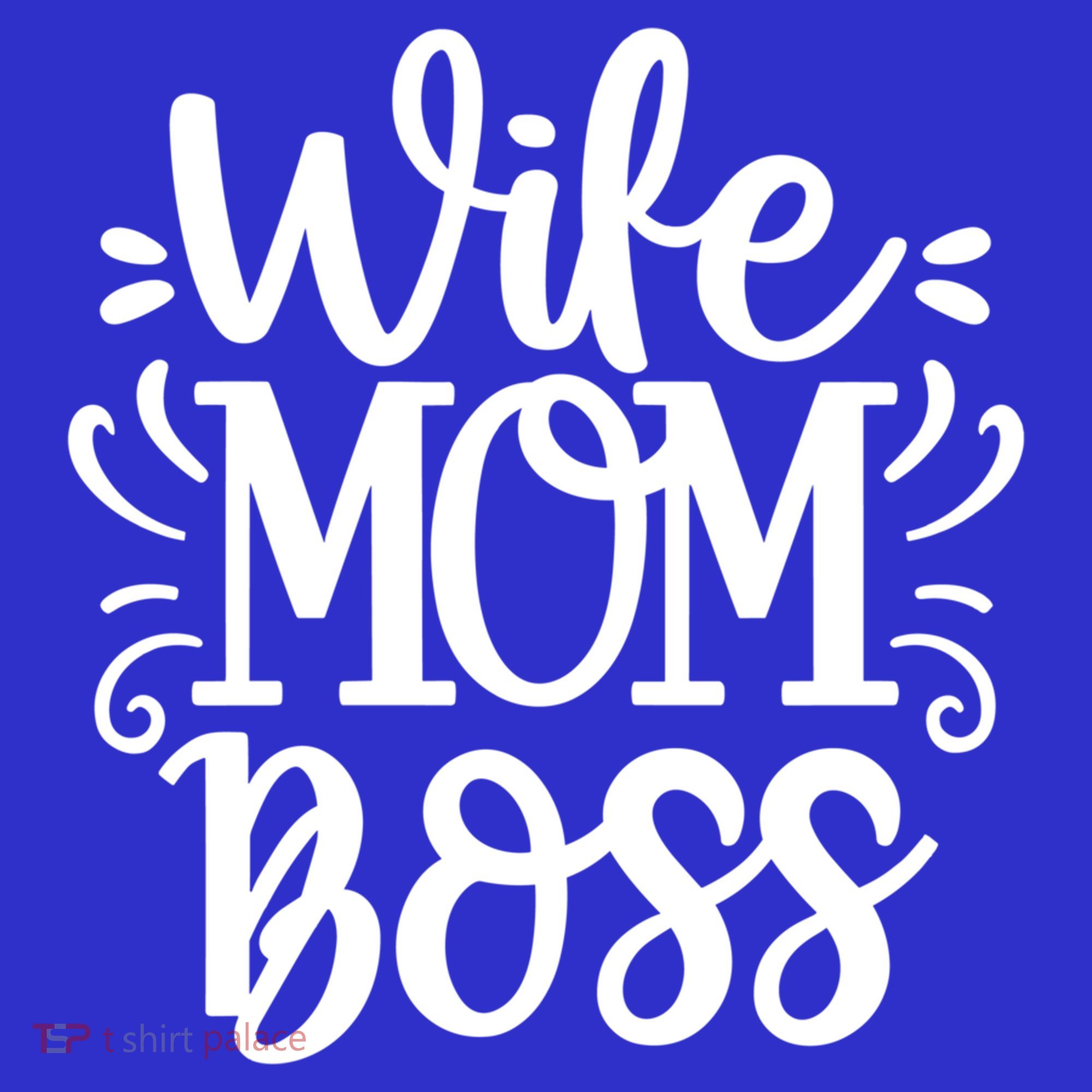 Wife Mom Boss Funny Gift Coaster