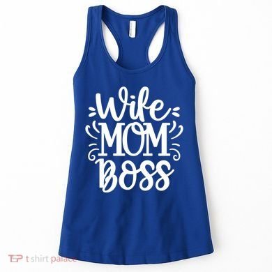 Wife Mom Boss Funny Gift Women's Tank Top