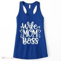 Wife Mom Boss Funny Gift Women's Tank Top thumb 0
