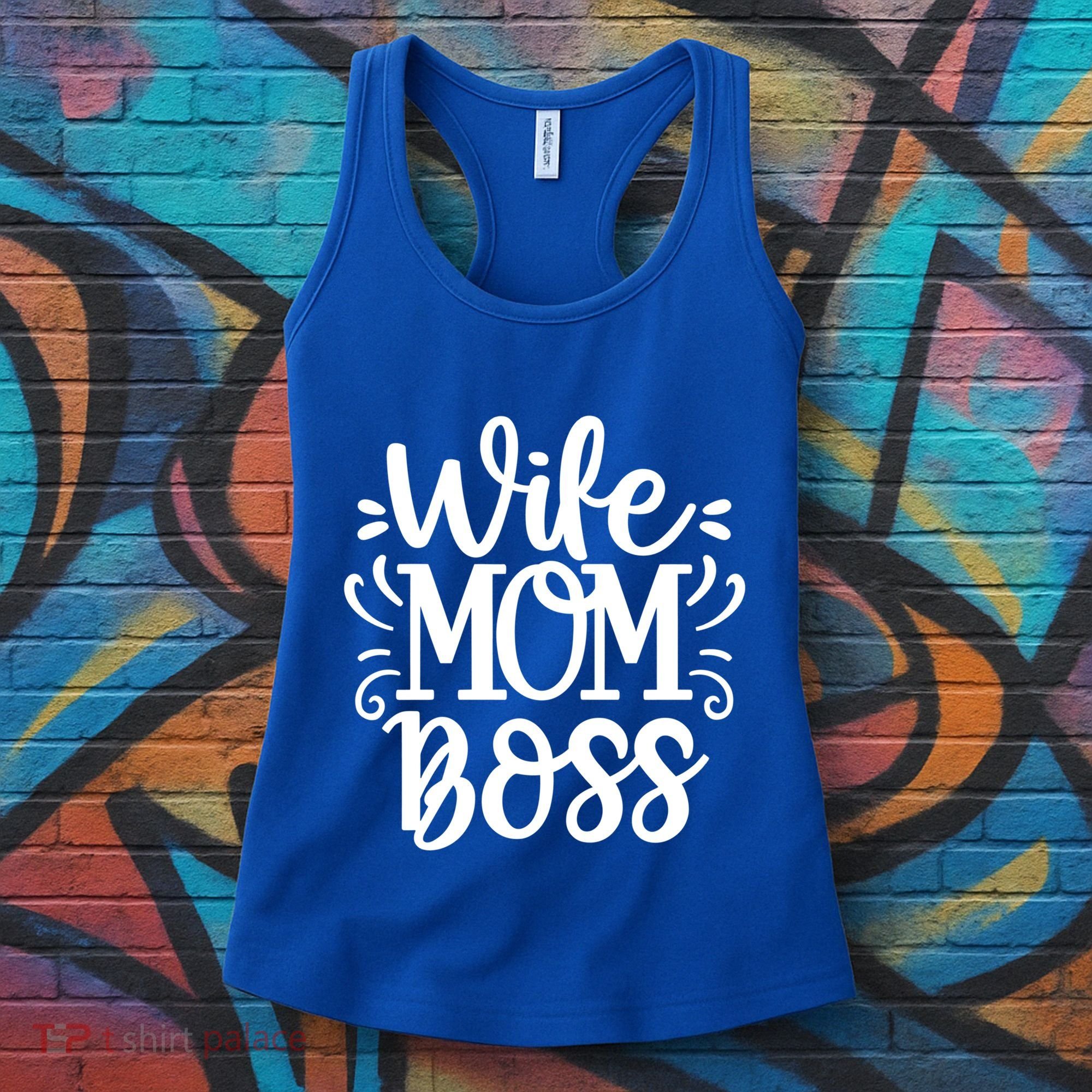 Wife Mom Boss Funny Gift Women's Tank Top