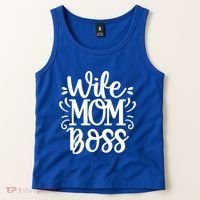 Wife Mom Boss Funny Gift Tank Top thumb 2