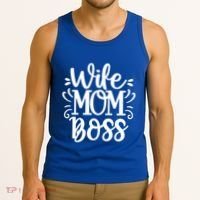Wife Mom Boss Funny Gift Tank Top thumb 3