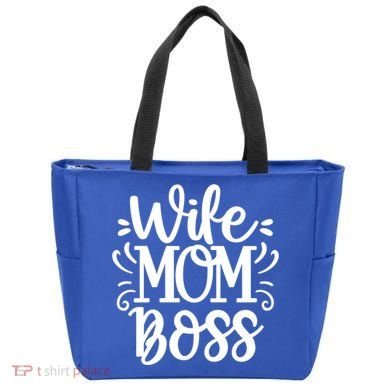 Wife Mom Boss Funny Gift Tote Bag
