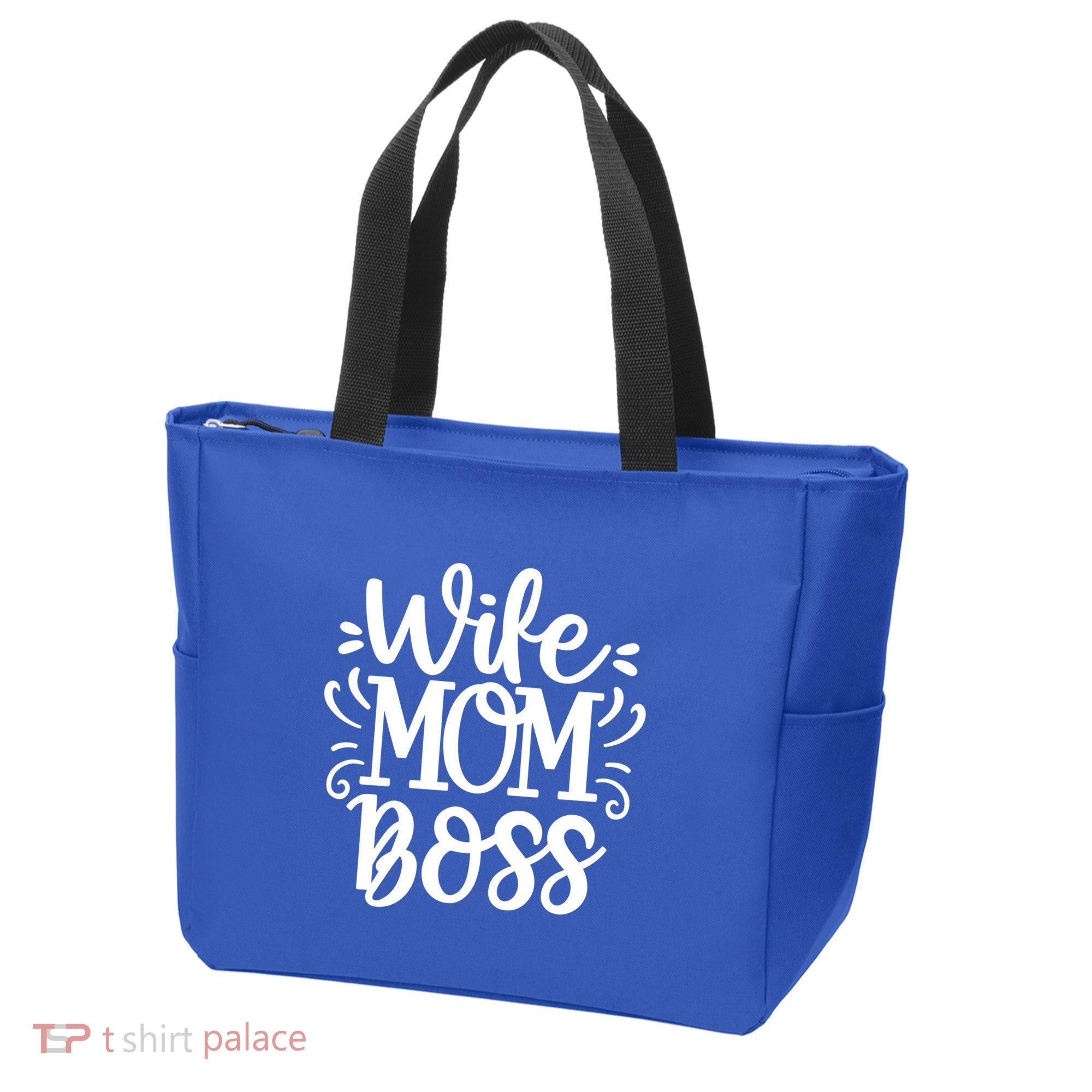 Wife Mom Boss Funny Gift Tote Bag