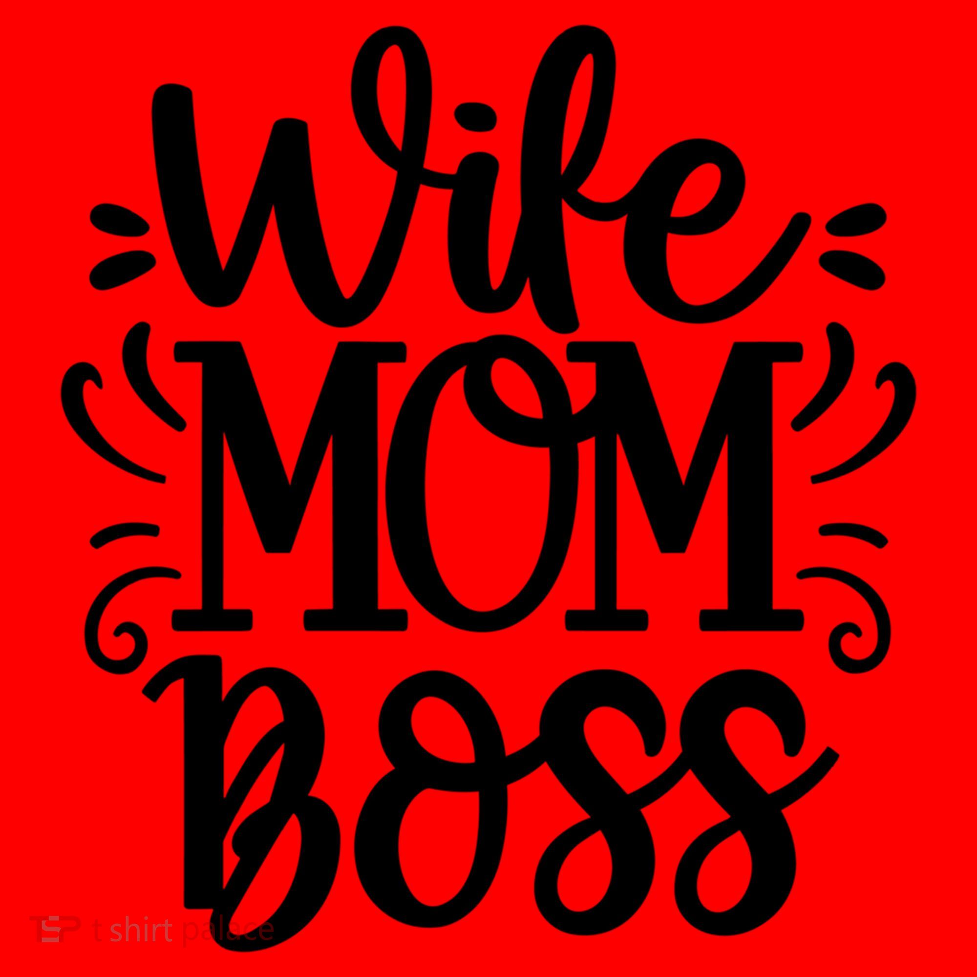 Wife Mom Boss Funny Gift Santa Hat