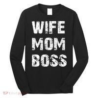Wife Mom Boss Long Sleeve Shirt thumb 0