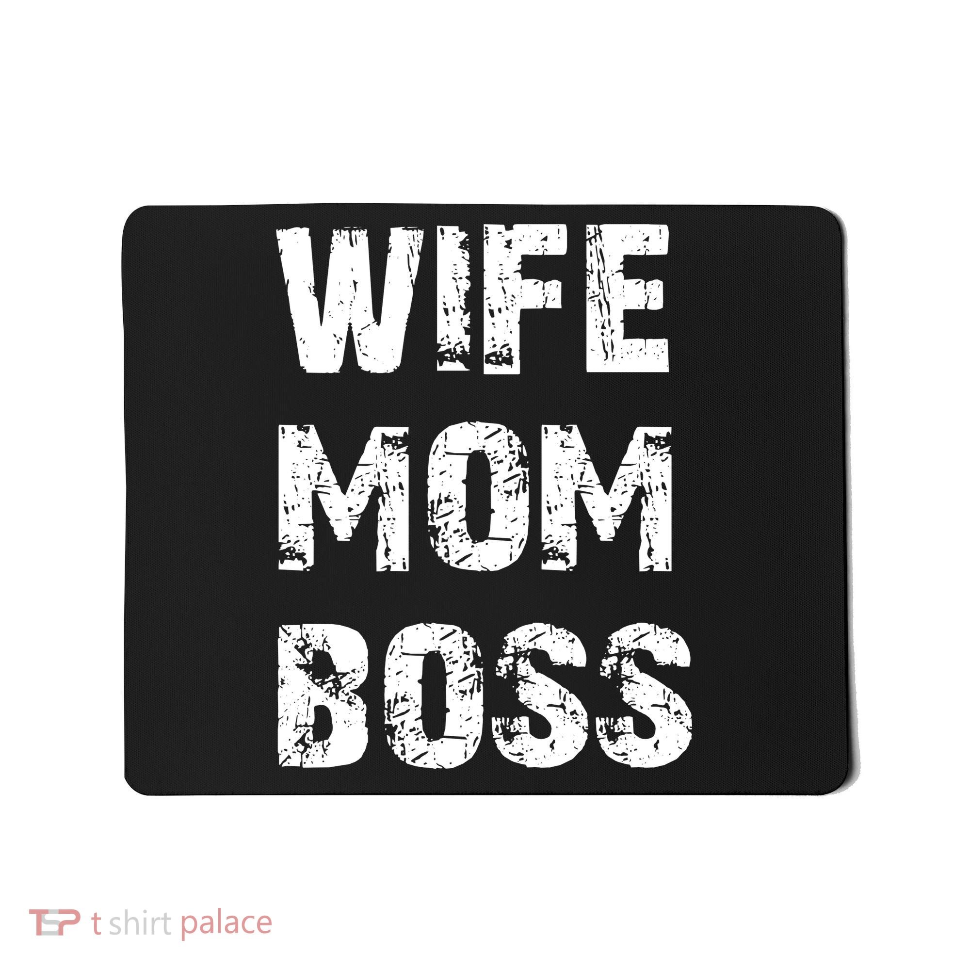 Wife Mom Boss Mousepad