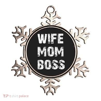 Wife Mom Boss Ornament