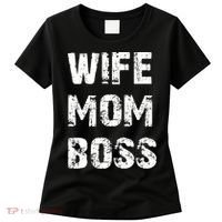 Wife Mom Boss Women's T-Shirt thumb 0