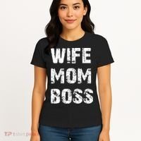Wife Mom Boss Women's T-Shirt thumb 4
