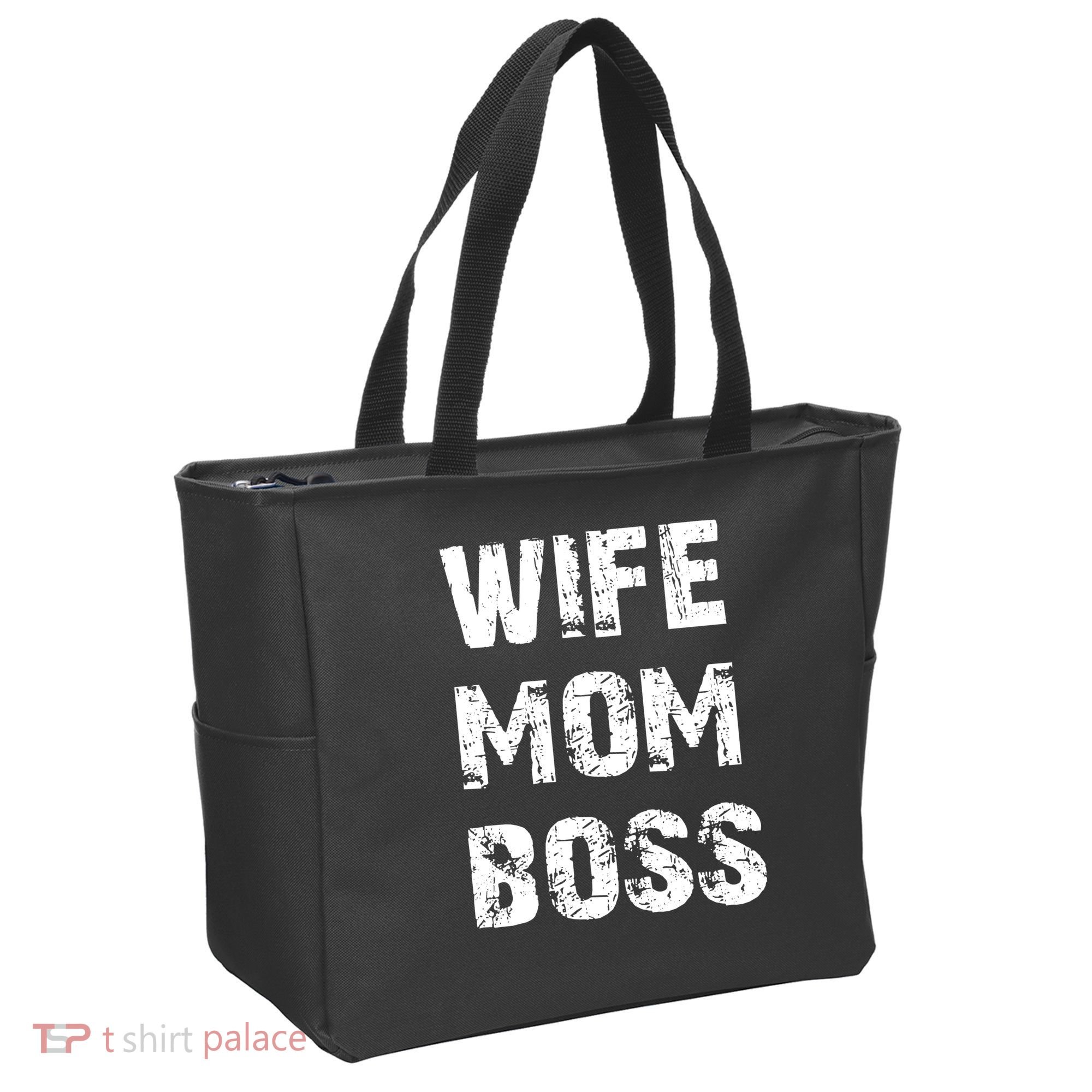 Wife Mom Boss Tote Bag