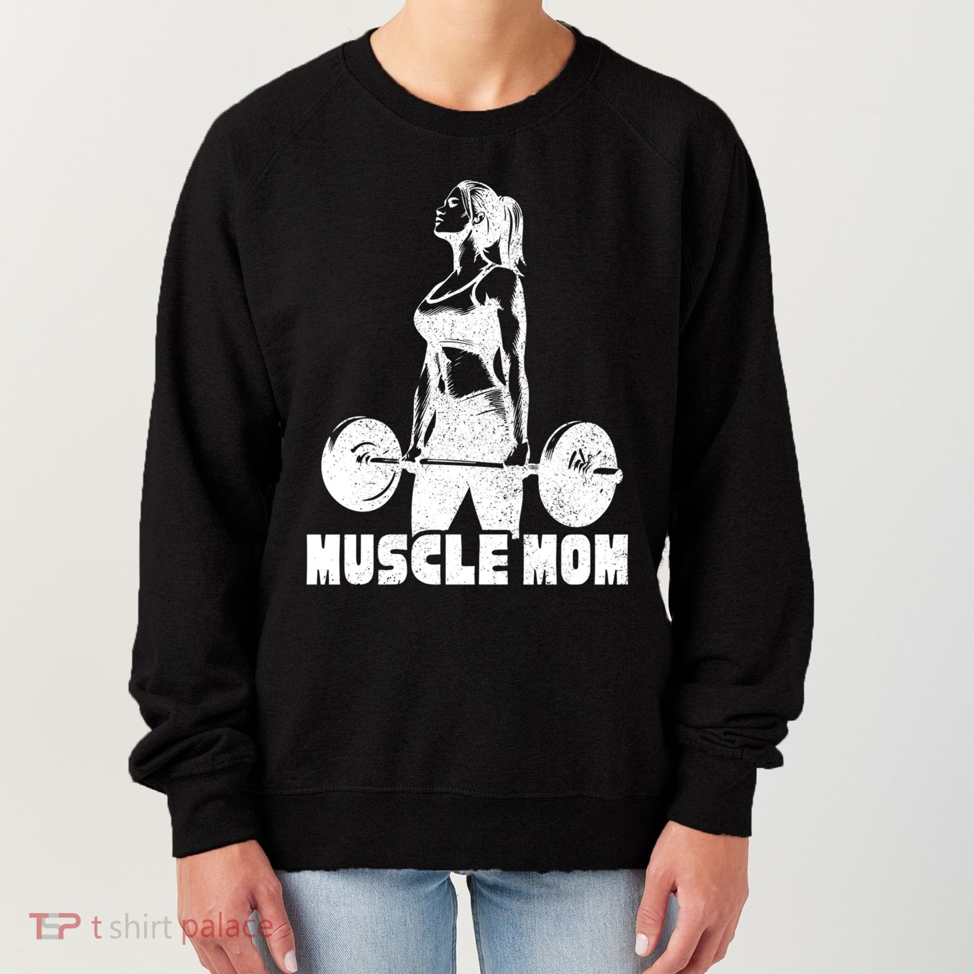 Workout Mom Bodybuilding Moms Working Out Funny Gift Women's Sweatshirt