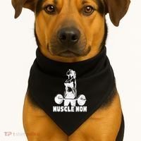Workout Mom Bodybuilding Moms Working Out Funny Gift USA-Made Doggie Bandana thumb 1