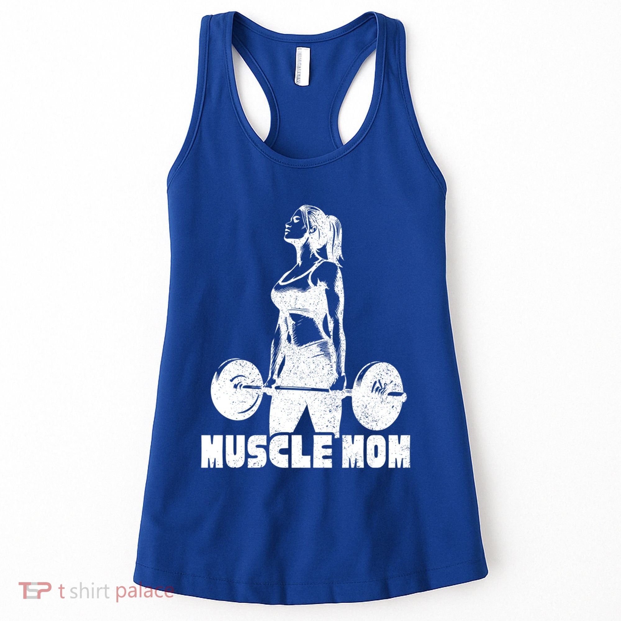 Workout Mom Bodybuilding Moms Working Out Funny Gift Women's Tank Top