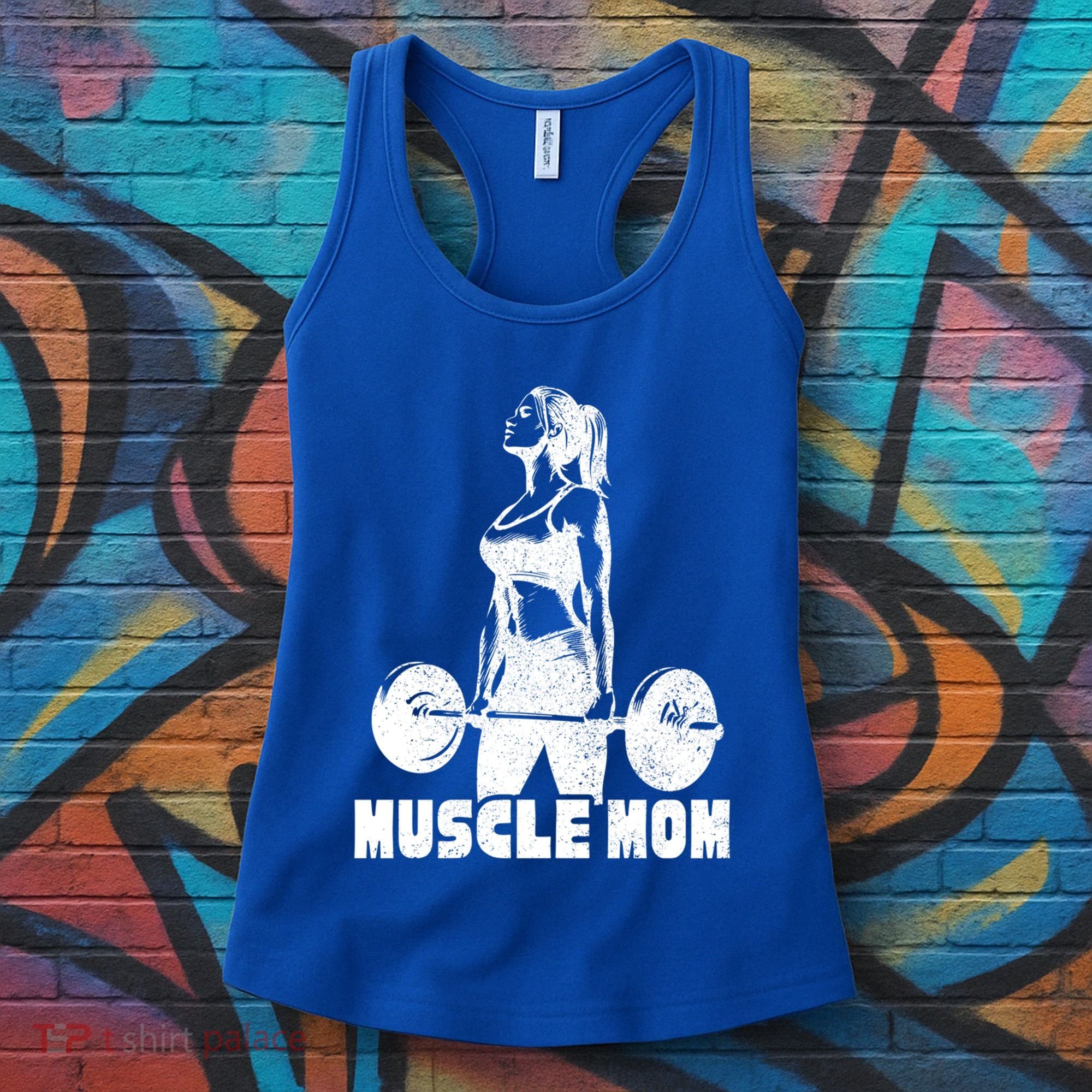 Workout Mom Bodybuilding Moms Working Out Funny Gift Women's Tank Top