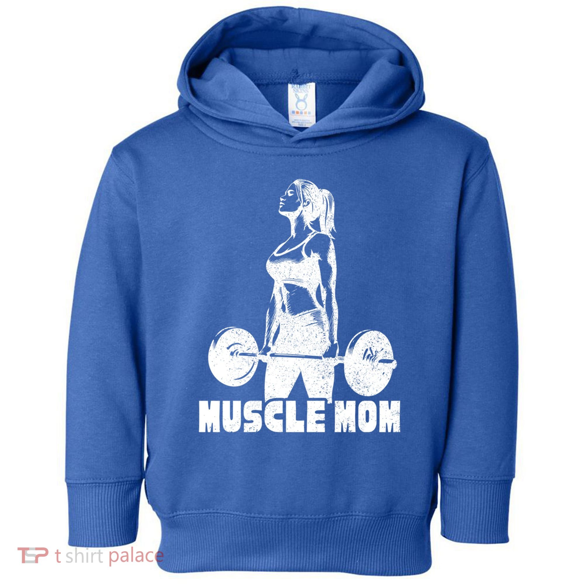 Workout Mom Bodybuilding Moms Working Out Funny Gift Toddler Hoodie