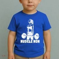 Workout Mom Bodybuilding Moms Working Out Funny Gift Toddler T-Shirt thumb 2