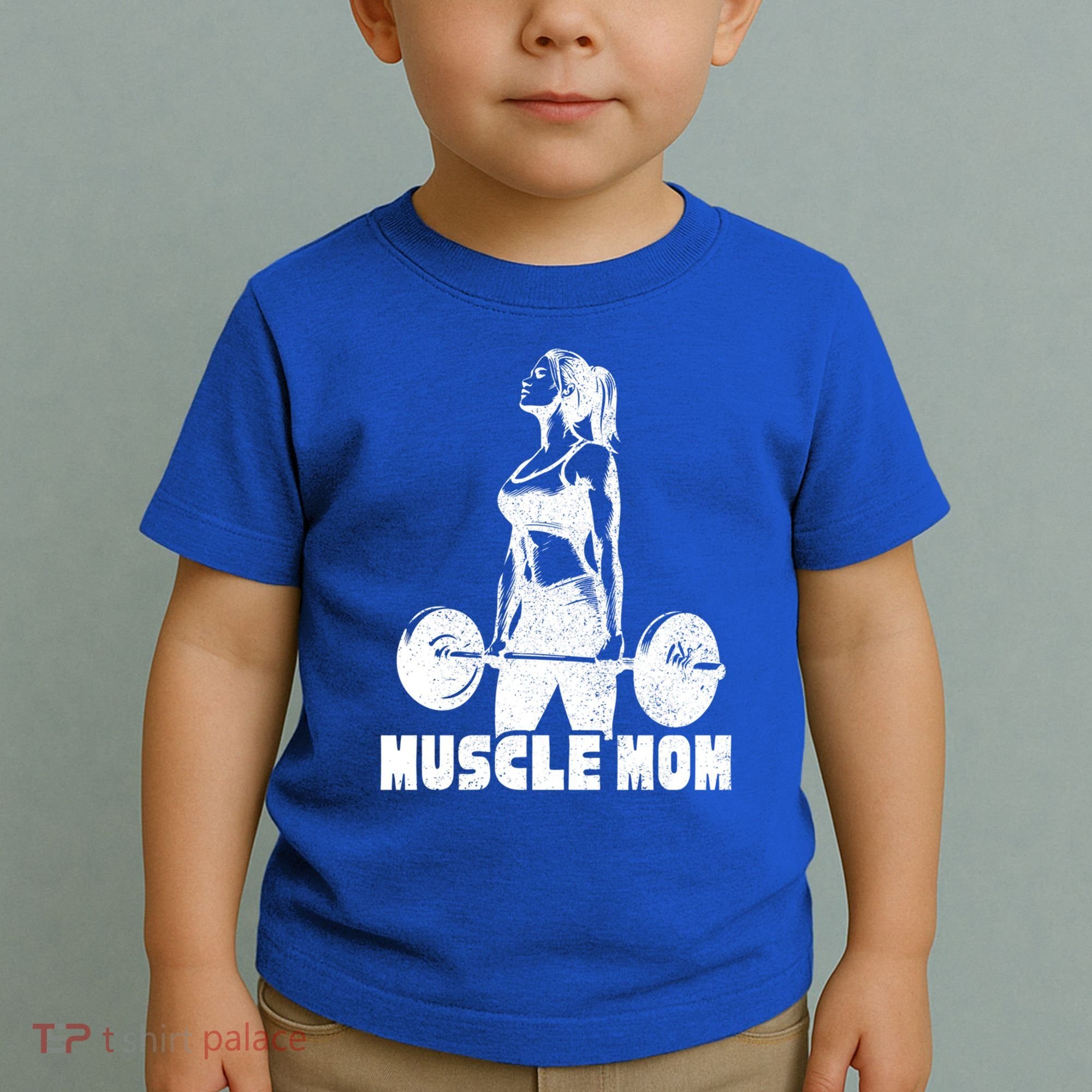 Workout Mom Bodybuilding Moms Working Out Funny Gift Toddler T-Shirt