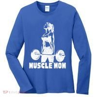 Workout Mom Bodybuilding Moms Working Out Funny Gift Women's Long Sleeve Shirt thumb 0