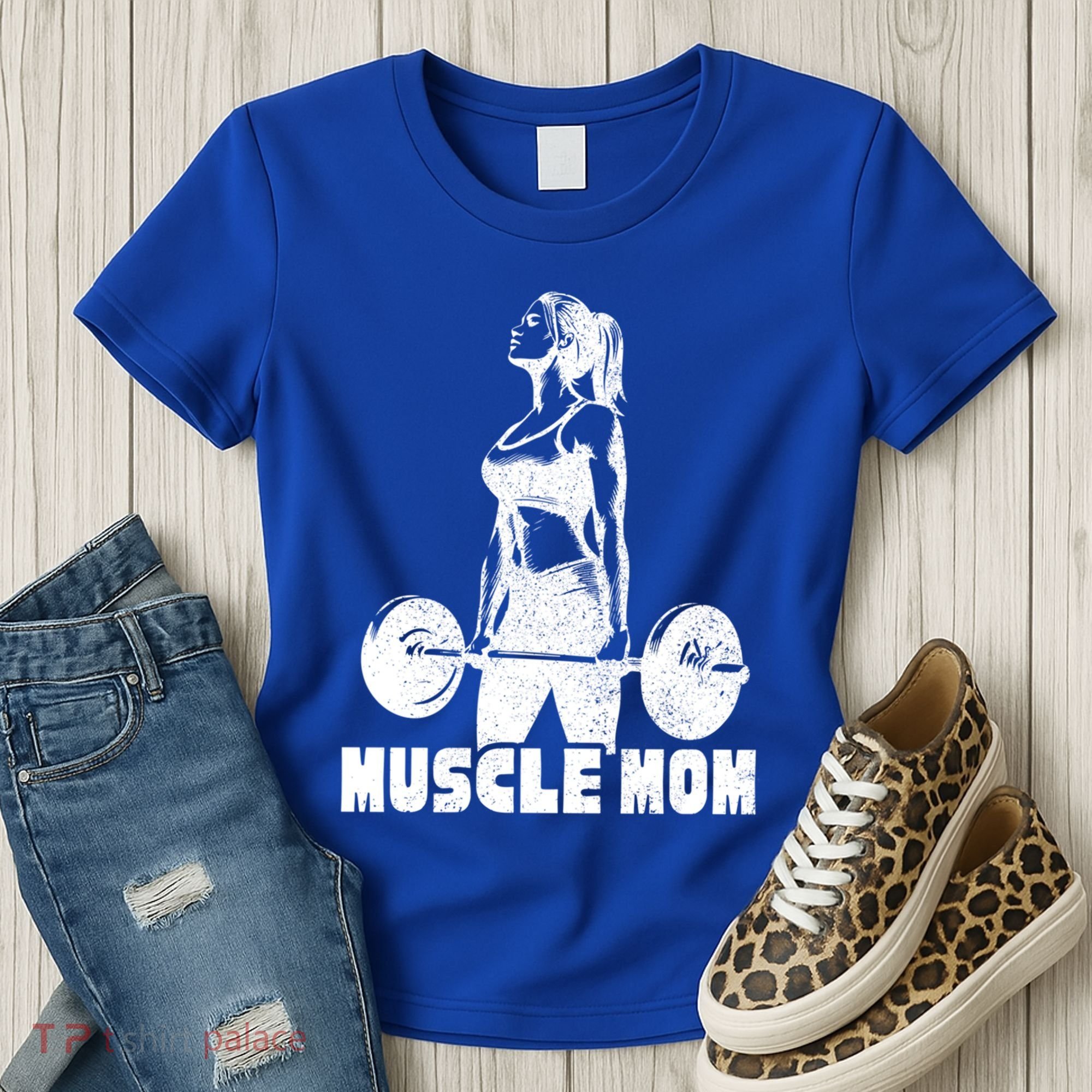 Workout Mom Bodybuilding Moms Working Out Funny Gift Women's T-Shirt