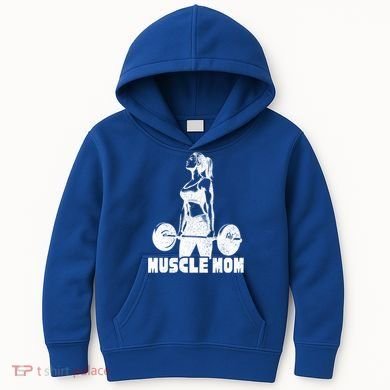 Workout Mom Bodybuilding Moms Working Out Funny Gift Kids Hoodie