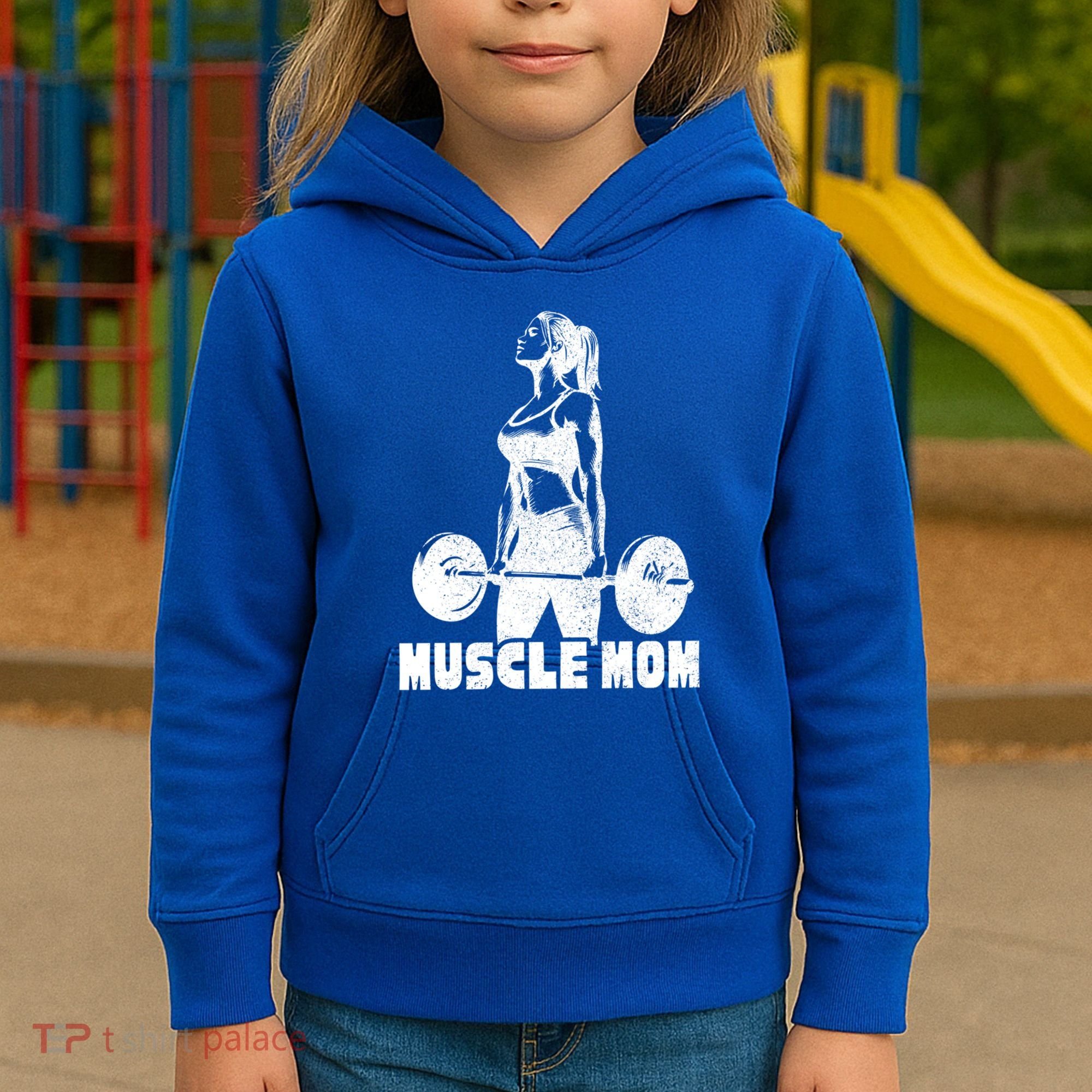 Workout Mom Bodybuilding Moms Working Out Funny Gift Kids Hoodie